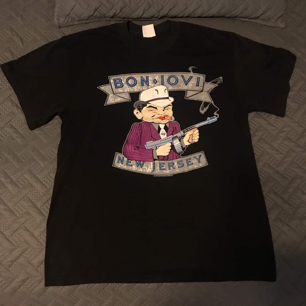 Original Bonjovi NJ concert Tee, black, Large